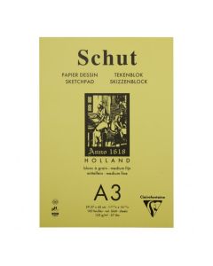 Skitseblok schut A3 125g á grain
