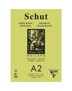 Skitseblok schut A2 125g á grain