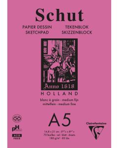 Skitseblok schut A5 180g á grain