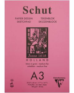 Skitseblok schut A3 180g á grain
