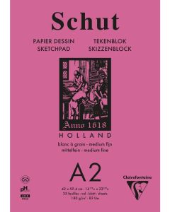 Skitseblok schut A2 180g á grain