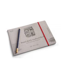 Bristolhæfte SMLT authentic 24x17cm 185g hvid