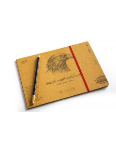 Skitsehæfte SMLT authentic 24x17cm 90g - kraft