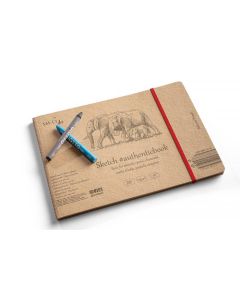 Skitsehæfte SMLT authentic 24x17cm 135g natur brun