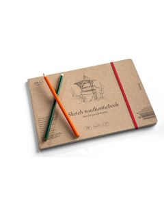 Skitsehæfte SMLT authentic 24x17cm 100g natur