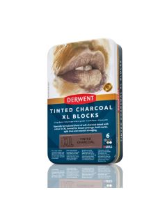 Farvede kulblokke Derwent tinted XL 6ass