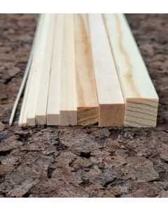 Træ liste 5,0x5,0x1000mm lind