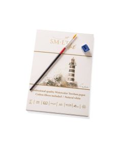 Akvarelblok SMLT 250g A5 torchon kludeholdig