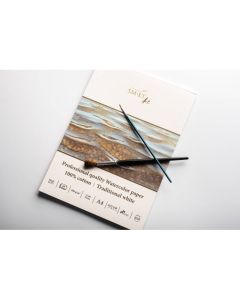 Akvarelblok SMLT prof. 300g A4 koldpresset 100% bomuld