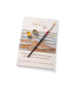 Akvarelblok SMLT prof. 300g A5 koldpresset 100% bomuld