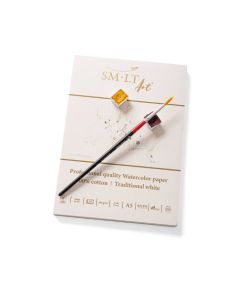 Akvarelblok SMLT prof. 400g A5 koldpresset 100% bomuld