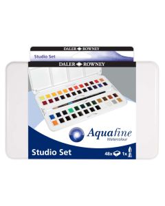 Akvarelbox aquafine ½-pans 48ass travel