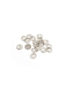 Clips rund sølv "Moonclips" pose med 20