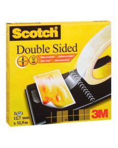 Dobbeltklæbende tape 12mmx22,8m 3M