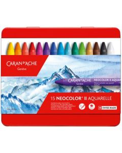 Vokspastel vandopløselig Neocolor II sæt 15 ass.