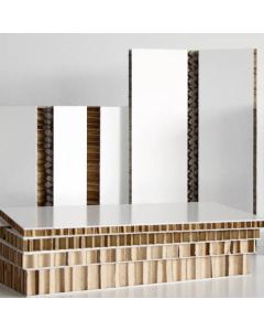 Pap økomount 10mm 120x240cm hvid/brun/hvid