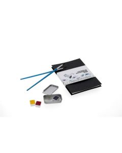 Skitsebog Leporello 10,5x14,8 højformat 300g travel book