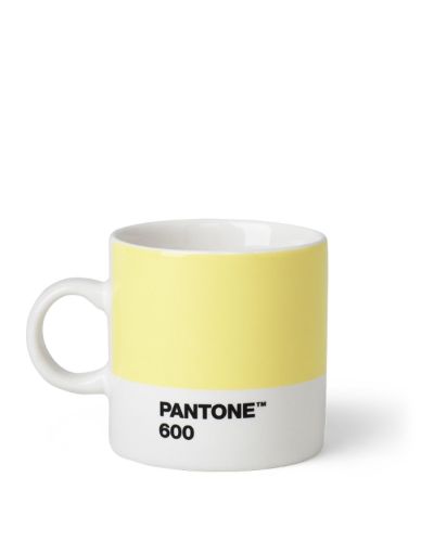 Kop med hank Pantone Espresso light yellow 600