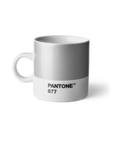Kop med hank Pantone Espresso silver 877