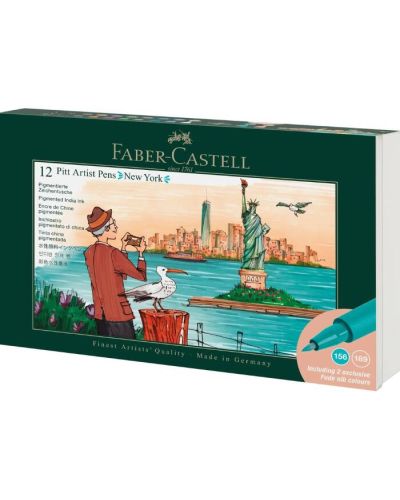 Fiberpen pitt B sæt 12ass New York - 267135