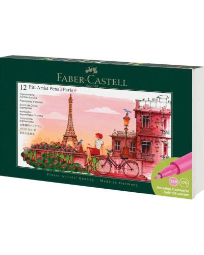 Fiberpen pitt B sæt 12ass Paris - 267136