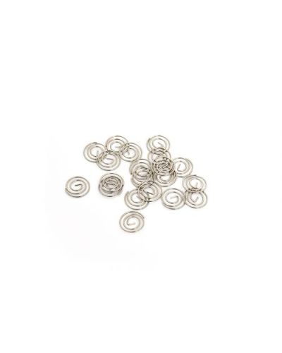 Clips rund sølv "Moonclips" pose med 20