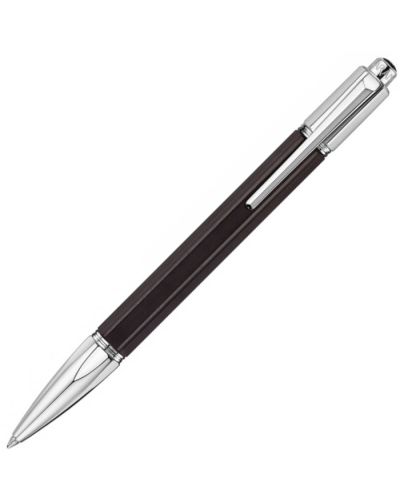 Kuglepen Caran d'Ache Varius Ebony forsølvet