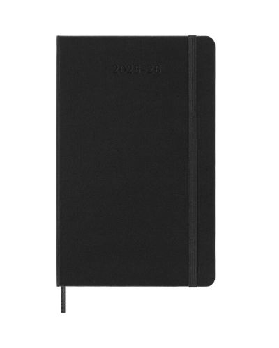 Kalender Moleskine 2025/2026 Large/13x21 cm dag sort hardcover