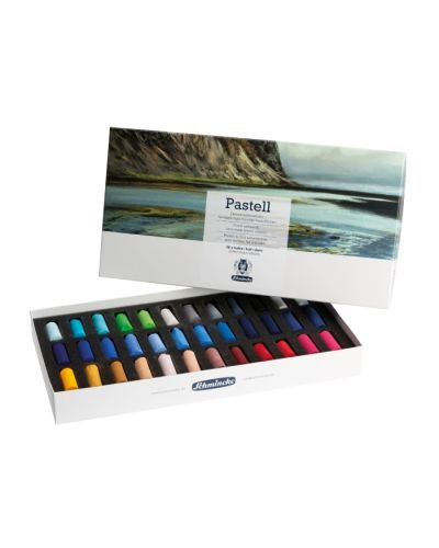 Pastelkridt S box 36ass halve