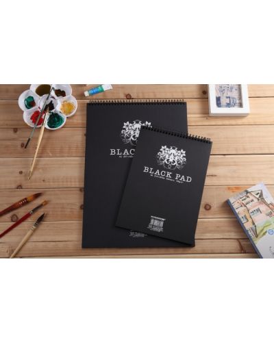 Blok sort papir A4 Potentate 150g sp