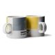 Kop med hank Pantone Espresso illuminating yellow & ultimate gray - color of the year 2021