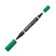 OHP-pen permanent Lumocolor Duo 0,6mm/0,8mm 348 grøn