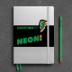 Notesbog Leuchtturm A5 251s prikket neon green hardcover