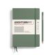 Notesbog Leuchtturm A5 251s kvadreret olive hardcover