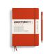 Notesbog Leuchtturm A5 251s linjeret fox red hardcover