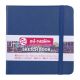 Skitsebog Royal Talens 12x12cm 140g navy blue - 9314234M