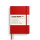 Notesbog L A5 linjeret cherry softcover - 373995