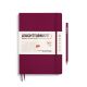 Kalender Leuchtturm 2025 B5 måned+note softcover port red