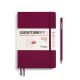 Kalender Leuchtturm 2025 A5 uge+noter linjeret softcover port red