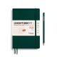 Kalender Leuchtturm 2025 A5 uge+noter linjeret softcover forest green