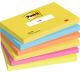 Notesblok post-it 76x127mm 655 energetic 6ass