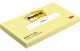 Notesblok post-it 76x127mm 655 gul