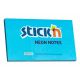 Notesblok stick'n 76x127mm blå
