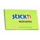 Notesblok stick'n 76x127mm grøn