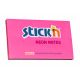Notesblok stick'n 76x127mm magenta