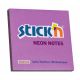 Notesblok stick'n 76x76mm lilla