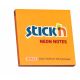 Notesblok med klæb stick'n 76x76mm orange