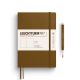 Notesbog L A5 ulinjeret spice brown softcover