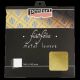 Slagmetal 14x14cm guld 1