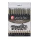 Multiliner pigma micron sæt 10 ass sort 003,005,01,02,03,04,06,08,10,12